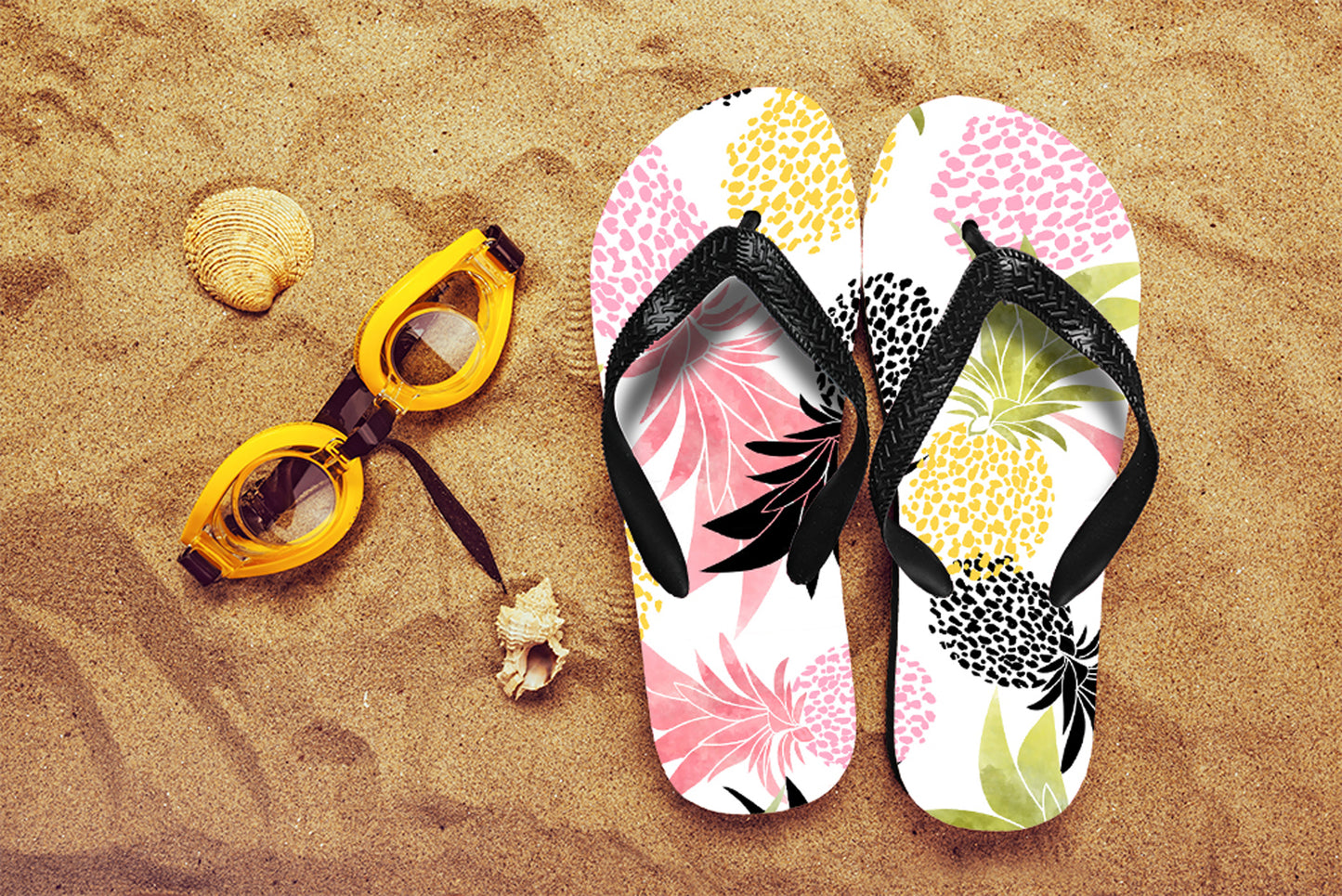 Beach flip flops