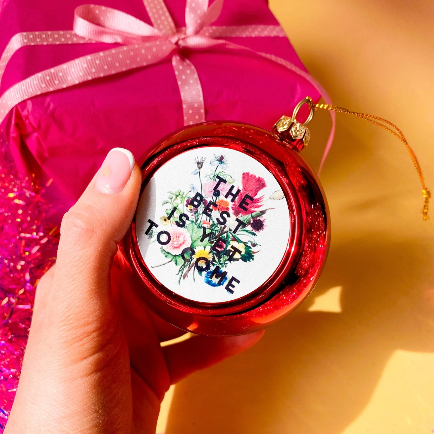 Colourful Christmas baubles