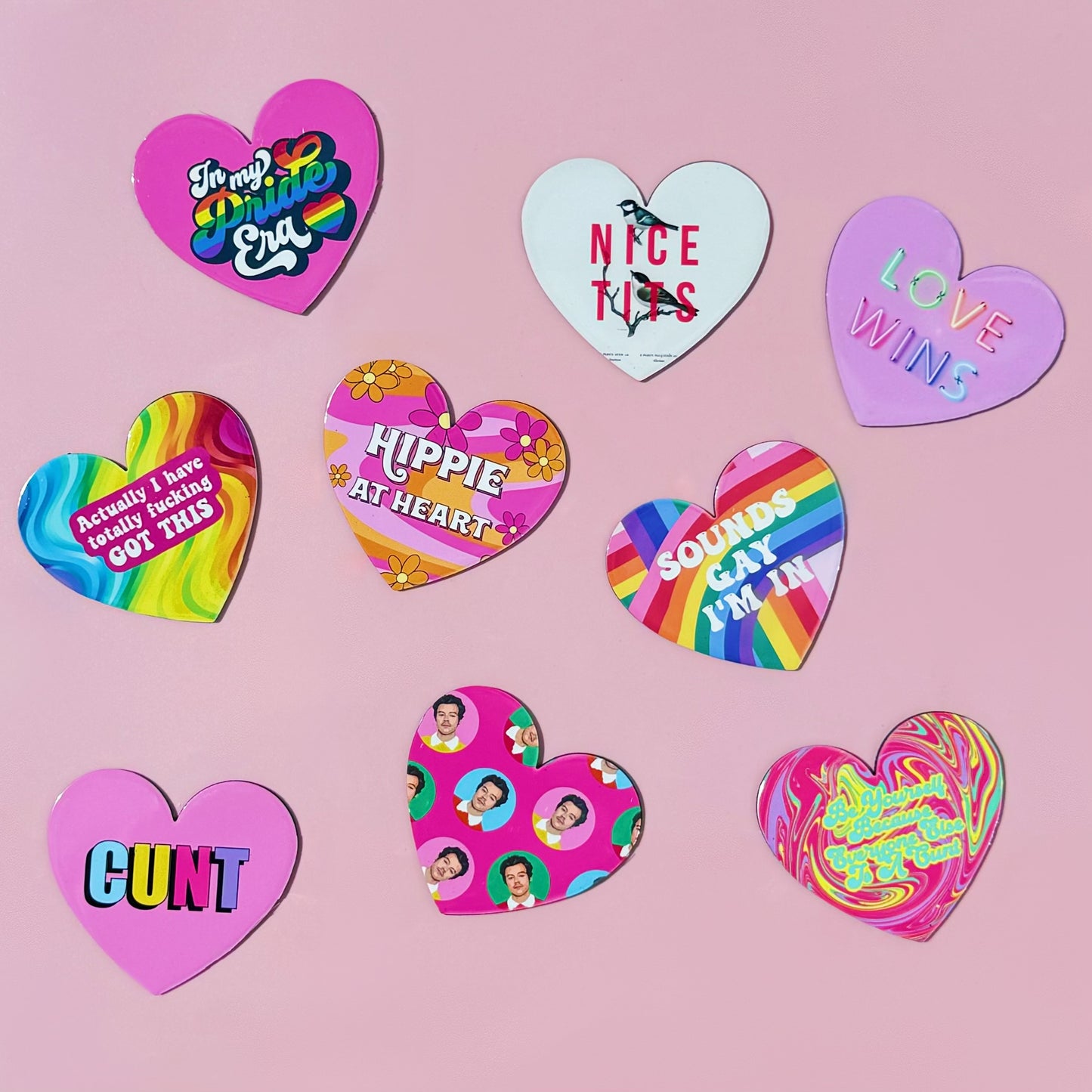 Custom refrigerator magnets - heart 6.2x5.7 cm