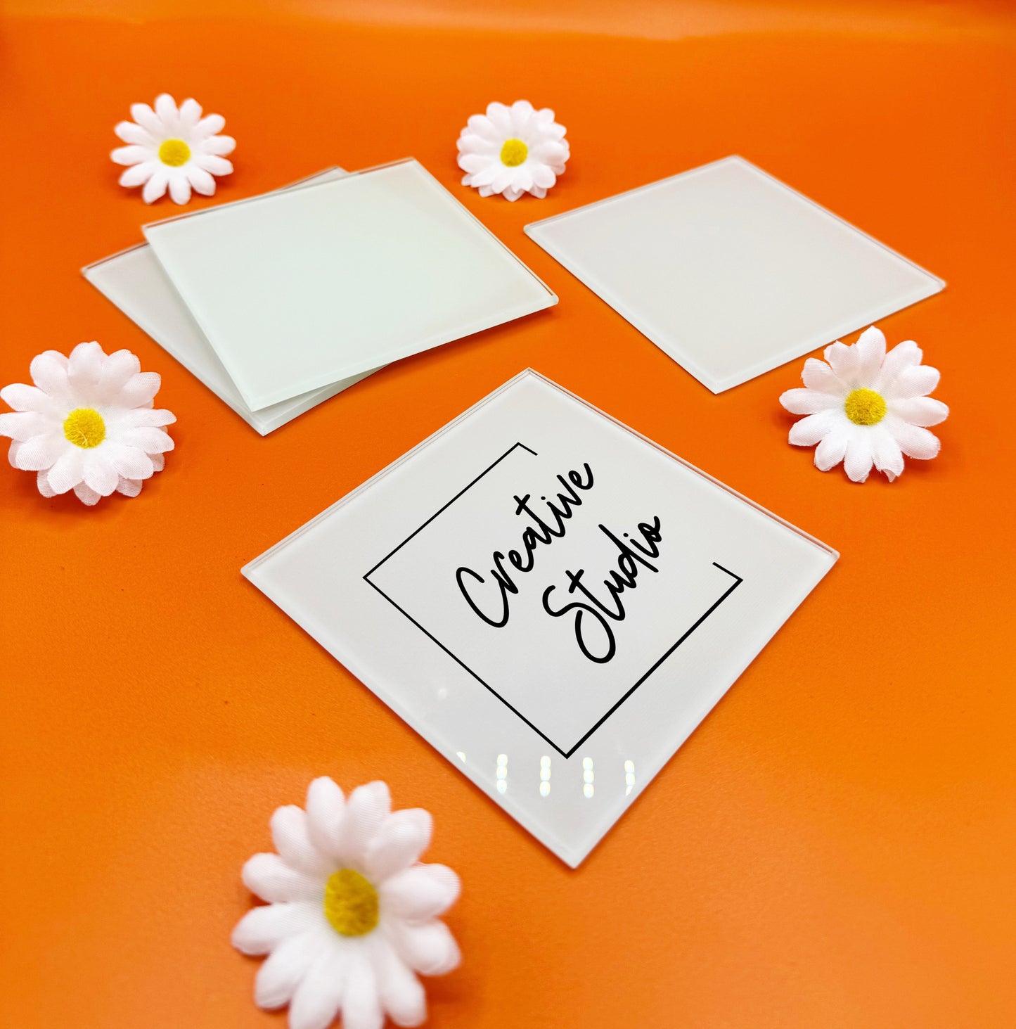 Glass coasters for your kitchen
