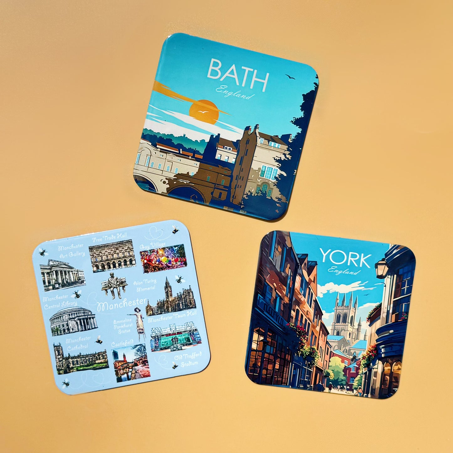 Personalised fridge magnets - square 9x9 cm