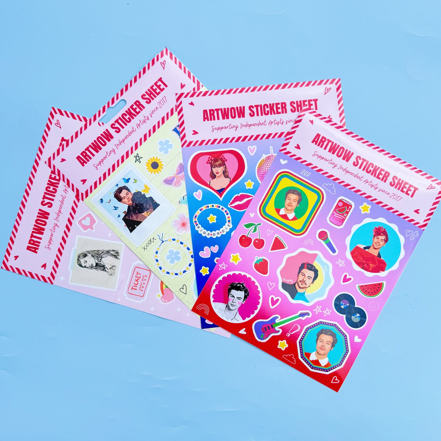 Vinyl sticker sheets - sizes A4 and A5