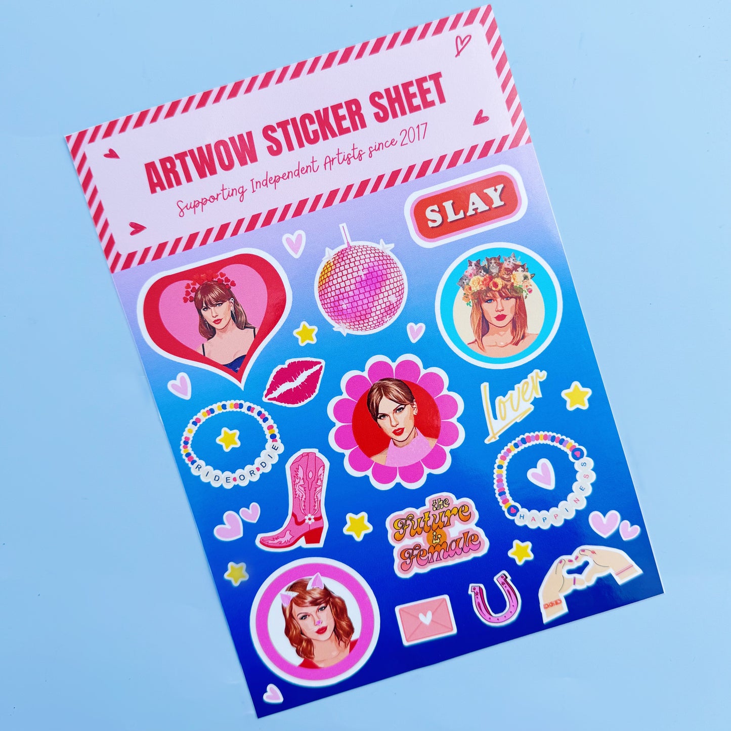 Vinyl sticker sheets by Art Wow Print